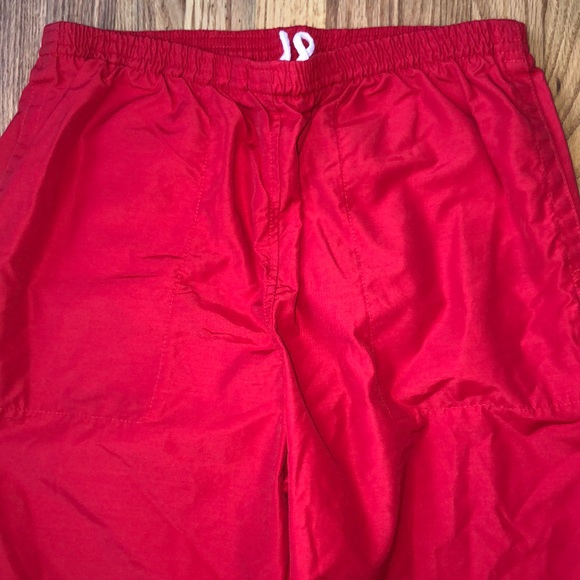 Retro LL Bean red athletic pants L - Picture 2 of 5
